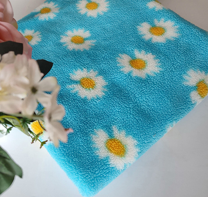 Vacht van zonnebloem de 370gsm Gedrukte Sherpa voor Pillowslip Sofa Cover Bag