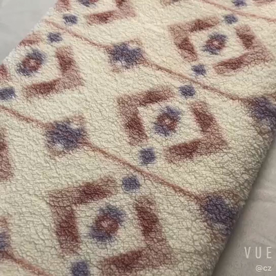 van het de Rekkatoenfluweel van 200gsm 150D 288F drukte de Enige Partij Geometrisch Patroon