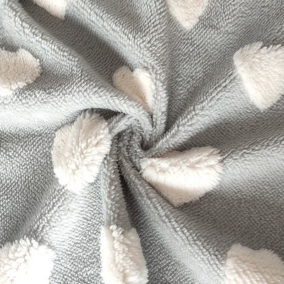 100% polyester Één Zij Zachte Katoenfluweelstof 250gsm 150D 288F