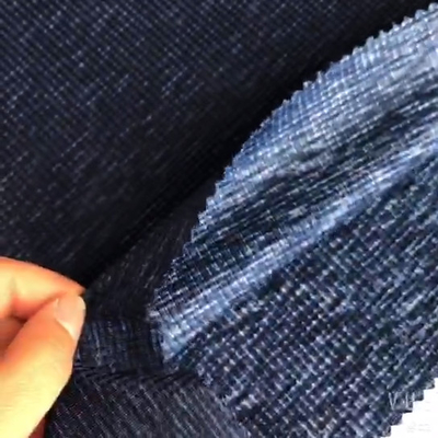 De blauwe Wafel Van kationen van de Stoffenspandex van Polyester Enige Jersey breit