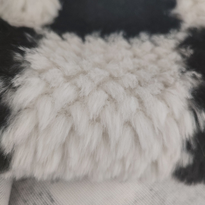 De zachte Vervalsing van de de Stoffen500gsm Gedrukte Plaid van het Polyesterkonijn voor de Winterlaag