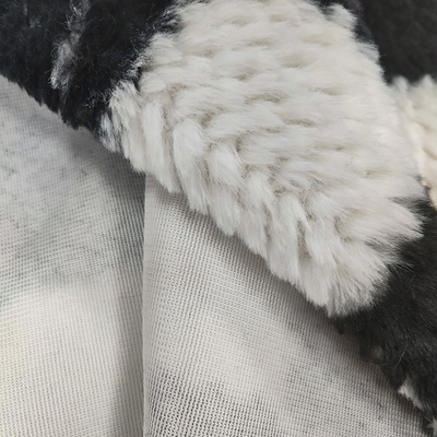 De zachte Vervalsing van de de Stoffen500gsm Gedrukte Plaid van het Polyesterkonijn voor de Winterlaag