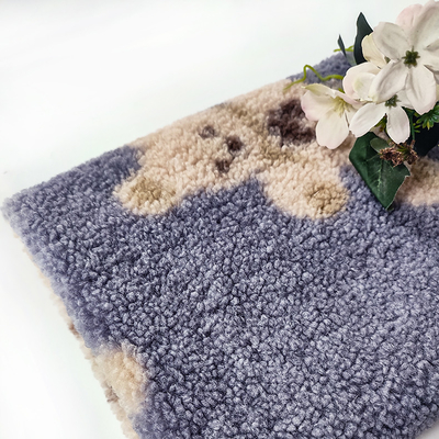 Teddy Bear Sherpa Fleece Fabric 330 Gsm 100% Polyester draagt Gedrukt