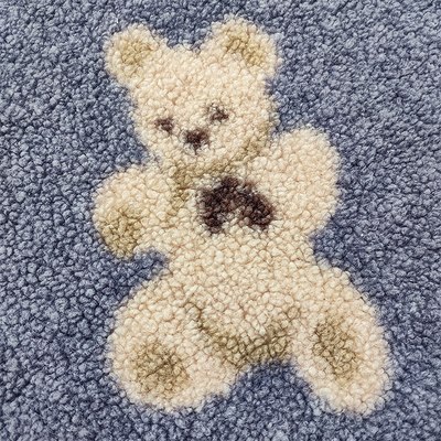 Teddy Bear Sherpa Fleece Fabric 330 Gsm 100% Polyester draagt Gedrukt
