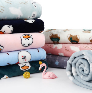 Van het Fluweelsherpa van de flanelpolyester de Vachtstof voor de Kledingstukken van Dekenspyjama's