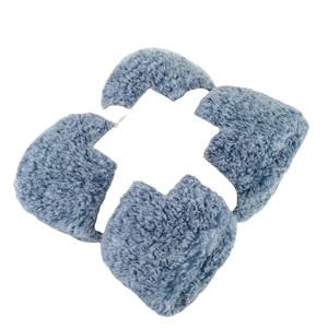 Vriendschappelijke breit de douane Zachte Huid Gedrukte 100% Gerecycleerde de Vachtstof van Sherpa van de Polyesterjacquard