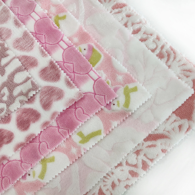 Van de het Flanelvacht van de bloemdoorsmelting van de de Stoffen150d Polyester de Nachtkleding 300GSM
