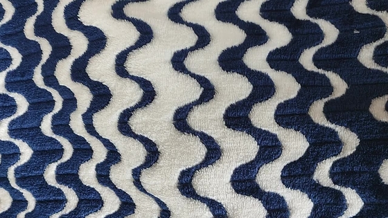 De de Vachtstof van kationen 260gsm van het Jacquardflanel voor Warm Algemeen Huis Textielkledingstuk