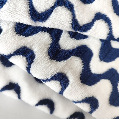 De de Vachtstof van kationen 260gsm van het Jacquardflanel voor Warm Algemeen Huis Textielkledingstuk