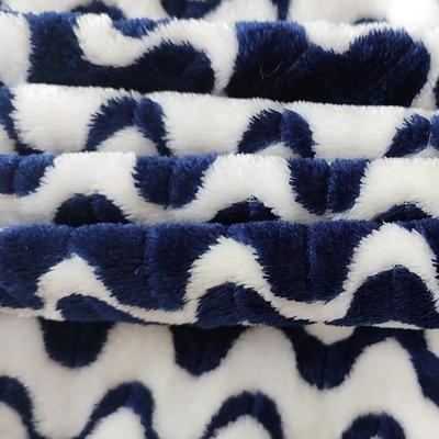 De de Vachtstof van kationen 260gsm van het Jacquardflanel voor Warm Algemeen Huis Textielkledingstuk