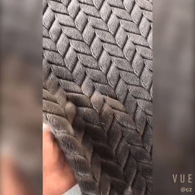 Stof 150D van het jacquard250gsm de Zachte Flanel voor Warme Deken