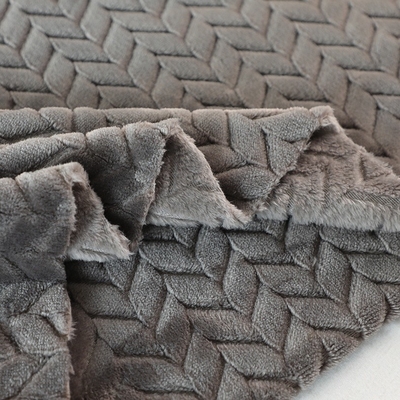 Stof 150D van het jacquard250gsm de Zachte Flanel voor Warme Deken