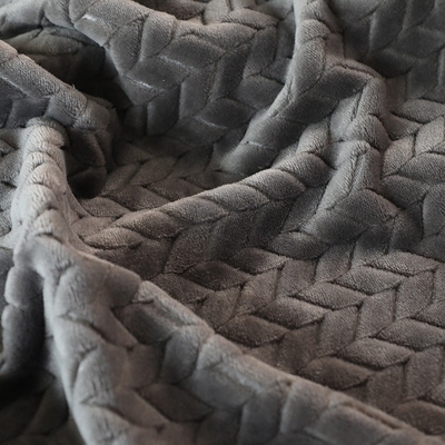 Stof 150D van het jacquard250gsm de Zachte Flanel voor Warme Deken
