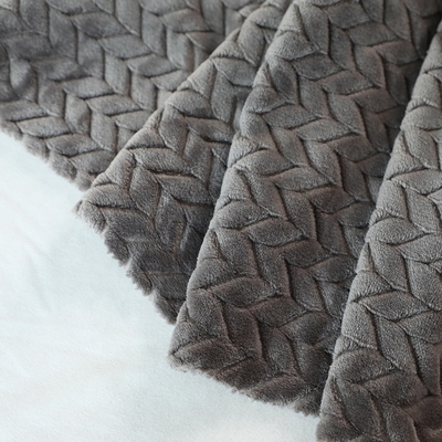 Stof 150D van het jacquard250gsm de Zachte Flanel voor Warme Deken