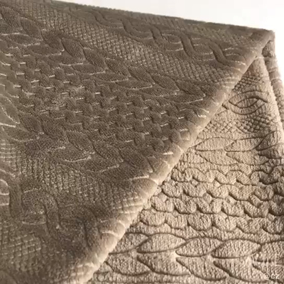 In reliëf gemaakte de Stoffen Enige Zij100% Polyester van de Flanelvacht