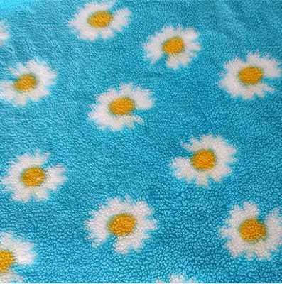Vacht van zonnebloem de 370gsm Gedrukte Sherpa voor Pillowslip Sofa Cover Bag