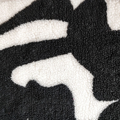 van de Polyester Zachte Sherpa van 650gsm 100% de Vachtstof voor Geverfte het Garen van de Jasjehandtas