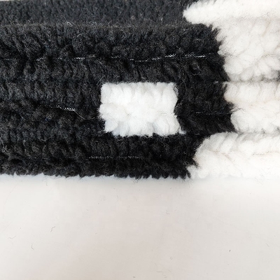 van de Polyester Zachte Sherpa van 650gsm 100% de Vachtstof voor Geverfte het Garen van de Jasjehandtas