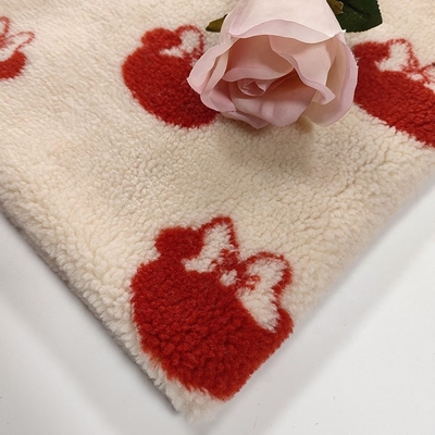 100% de Stoffengaren Geverfte Jacquard 650gsm 288F van polyestersherpa