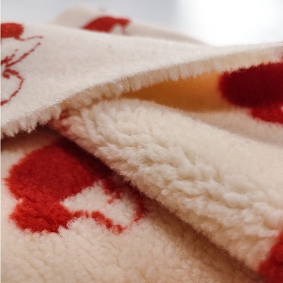 100% de Stoffengaren Geverfte Jacquard 650gsm 288F van polyestersherpa