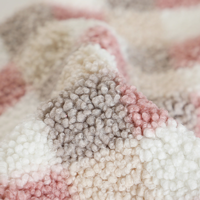 Plaid Gedrukte Sherpa-Vachtstof 300gsm voor de Handtas van Stofferingshometextile