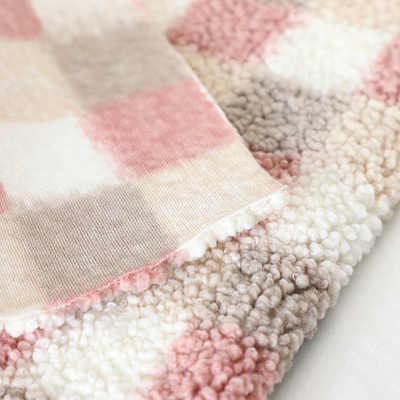 Plaid Gedrukte Sherpa-Vachtstof 300gsm voor de Handtas van Stofferingshometextile
