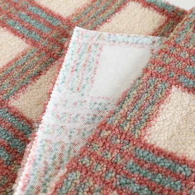 188F kies Zij Bruine Sherpa-Stoffen100% Polyester voor Pillowslip-Huis Textieltrui uit