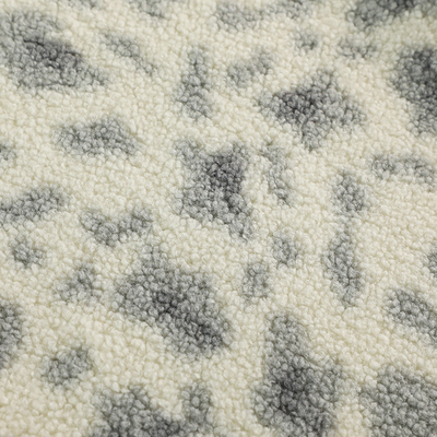 100% polyester Gedrukte Sherpa-Vachtstof 150D 288F 300gsm voor Zakkenstoel Pajams
