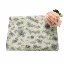 100% polyester Gedrukte Sherpa-Vachtstof 150D 288F 300gsm voor Zakkenstoel Pajams