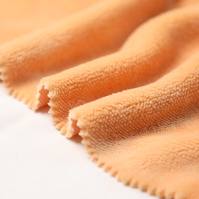 De stevige Oranje Enige Zij Korte Pluche van Shu Velveteen Fabric 150gsm voor Pillowslip Sofa Cover