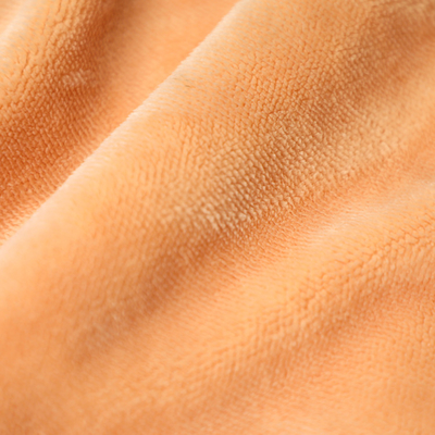 De stevige Oranje Enige Zij Korte Pluche van Shu Velveteen Fabric 150gsm voor Pillowslip Sofa Cover