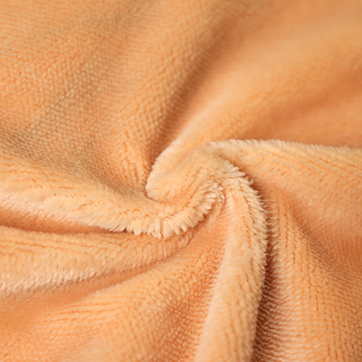 De stevige Oranje Enige Zij Korte Pluche van Shu Velveteen Fabric 150gsm voor Pillowslip Sofa Cover