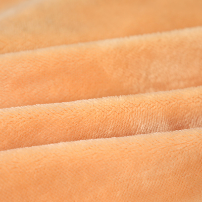 De stevige Oranje Enige Zij Korte Pluche van Shu Velveteen Fabric 150gsm voor Pillowslip Sofa Cover