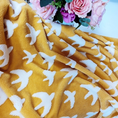 Jacquard Shu Velveteen Fabric 300gsm voor van de de Polyesterpluche van Laagsofa cover 100% de Vachtstof