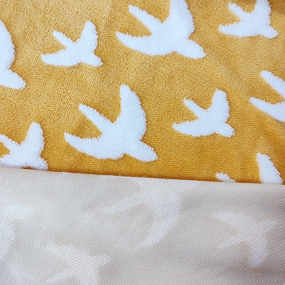 Jacquard Shu Velveteen Fabric 300gsm voor van de de Polyesterpluche van Laagsofa cover 100% de Vachtstof