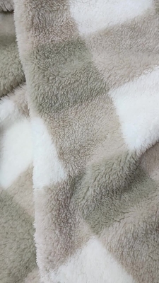 De plaid Gedrukte Polyester 280gsm van Shu Velveteen Fabric 100%