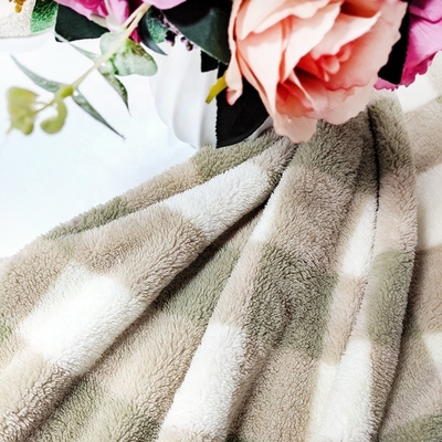 De plaid Gedrukte Polyester 280gsm van Shu Velveteen Fabric 100%