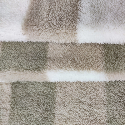 De plaid Gedrukte Polyester 280gsm van Shu Velveteen Fabric 100%