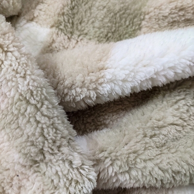 De plaid Gedrukte Polyester 280gsm van Shu Velveteen Fabric 100%
