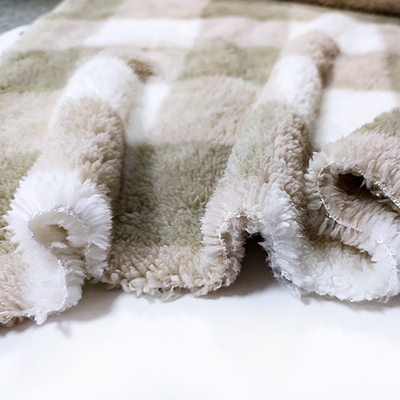 De plaid Gedrukte Polyester 280gsm van Shu Velveteen Fabric 100%