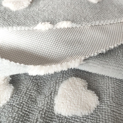 100% polyester Één Zij Zachte Katoenfluweelstof 250gsm 150D 288F