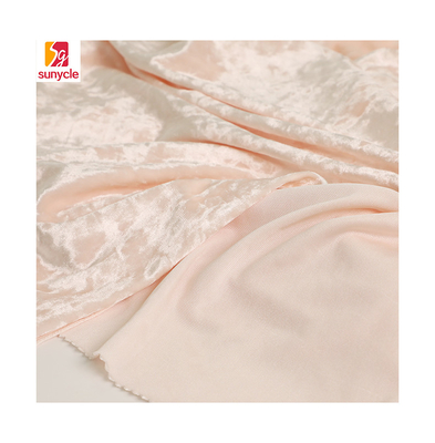 Roze het Fluweelstof 150D 288F 240gsm van de Spandexpolyester