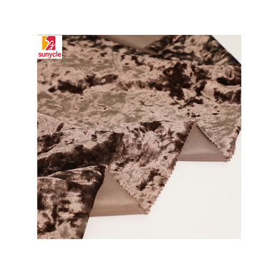 260gsm verpletterde de Stoffen75d 72F 100% Polyester van de Fluweelstoffering