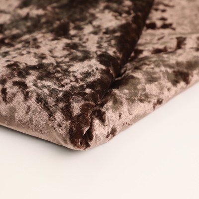 260gsm verpletterde de Stoffen75d 72F 100% Polyester van de Fluweelstoffering