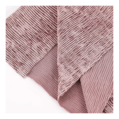 De stevige Kreuk plooide Koreaans Fluweel Stof Gebreide 260gsm