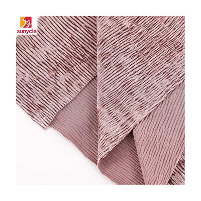 De stevige Kreuk plooide Koreaans Fluweel Stof Gebreide 260gsm
