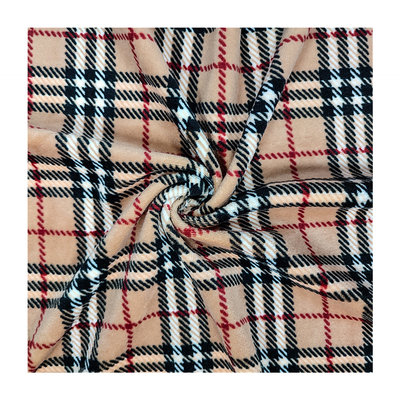 240gsm de super Zachte Polyester Spandex van de Flanelstof 288F voor Schoenen Sofa Cover