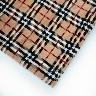240gsm de super Zachte Polyester Spandex van de Flanelstof 288F voor Schoenen Sofa Cover