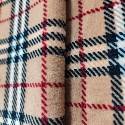 240gsm de super Zachte Polyester Spandex van de Flanelstof 288F voor Schoenen Sofa Cover