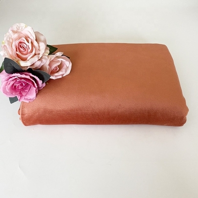 Stevige de Kleuren Super Zachte Stof Coral Red Double Side van de Spandexpolyester